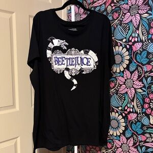 Torrid Black Beetlejuice Graphic Tee